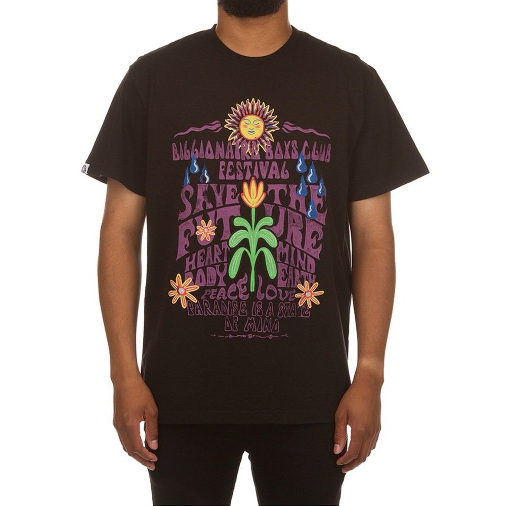 Billionaire Boys Club Black Festival Graphic Tee